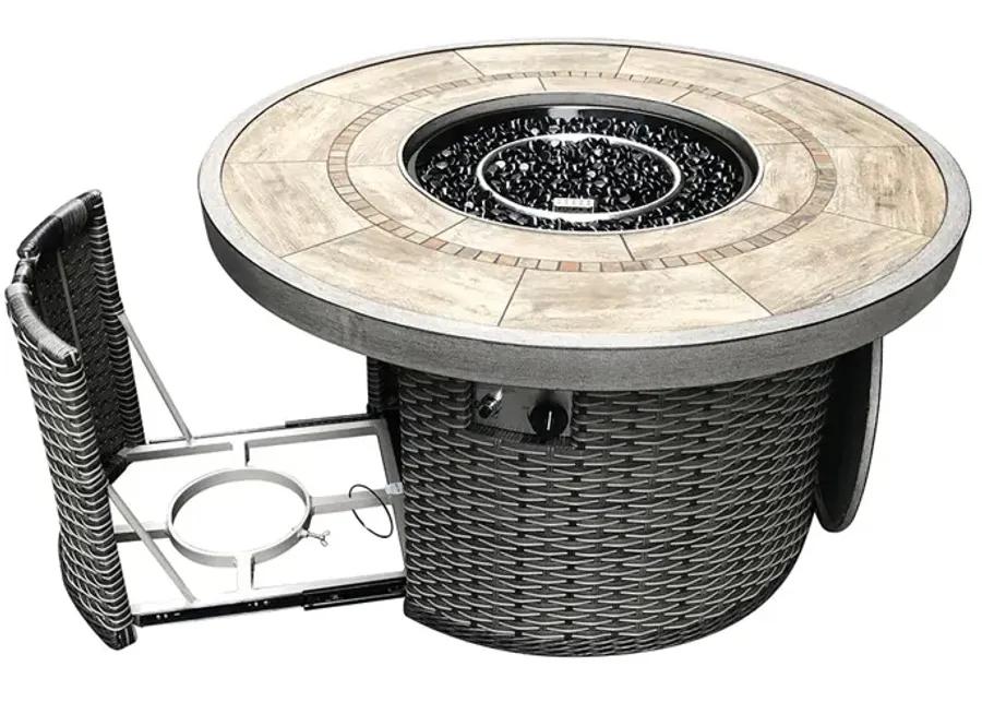 Clara 42" Round Gas Fire Pit