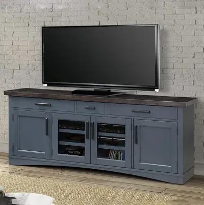 76 Inch / Denim Modern Roots TV Console