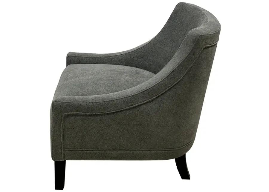 Grey Roman Accent Chair