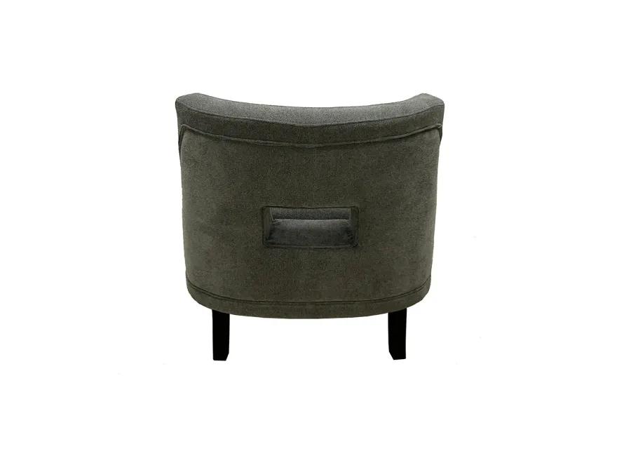 Grey Roman Accent Chair