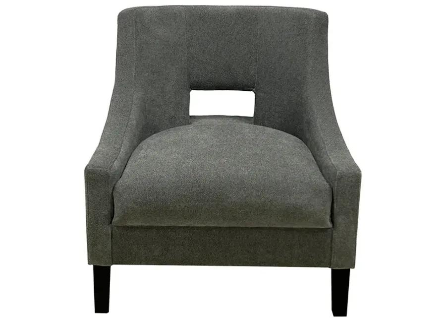 Grey Roman Accent Chair