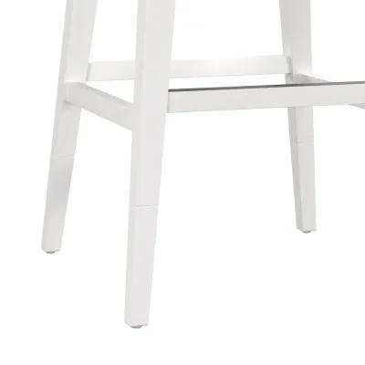 White Uniquely Yours Adjustable Height Stool