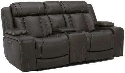 Butternut First Class Power Reclining Loveseat with Console