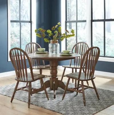 Antique Honey Carolina Crossing Drop Leaf Dining Set (3pc)