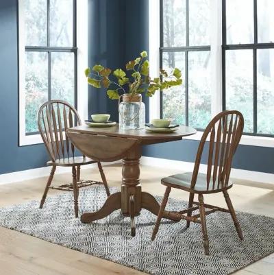 Antique Honey Carolina Crossing Drop Leaf Dining Set (3pc)