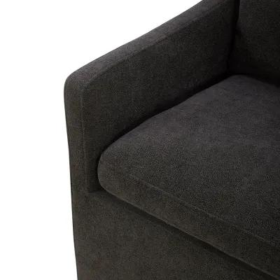 Charcoal Elite Upholstered Dining Arm Chair