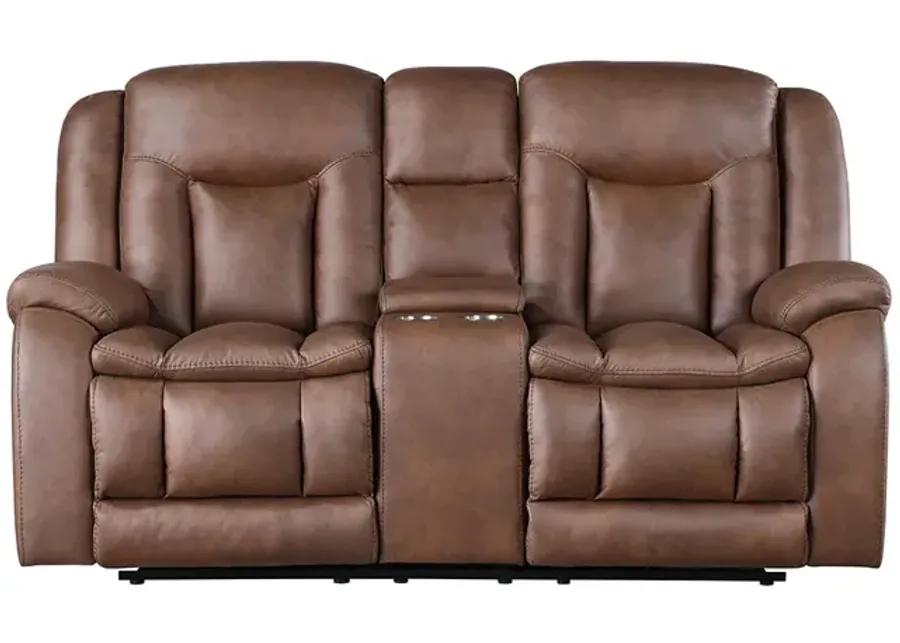 Morello Manual Reclining Loveseat with Console