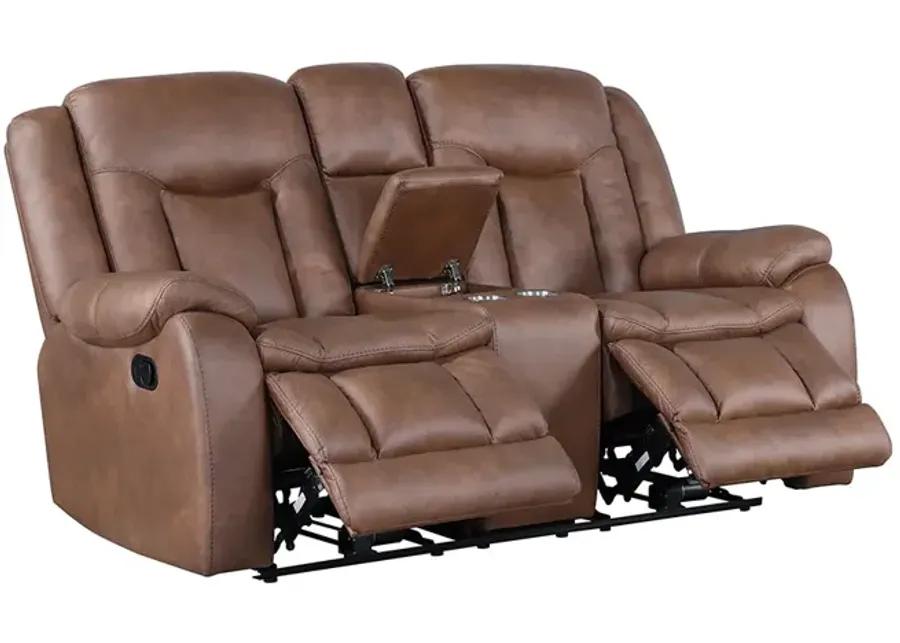 Morello Manual Reclining Loveseat with Console