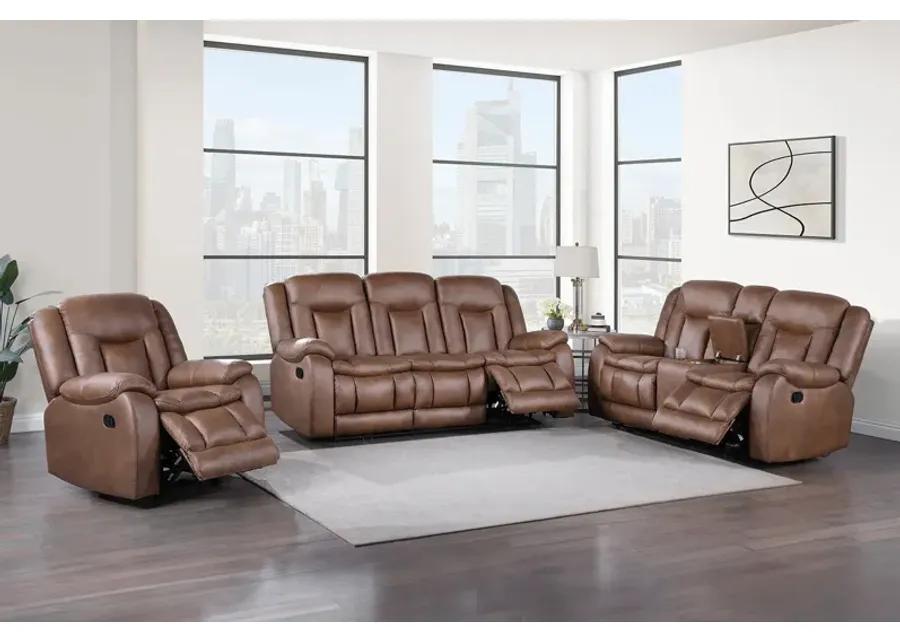 Morello Manual Reclining Loveseat with Console