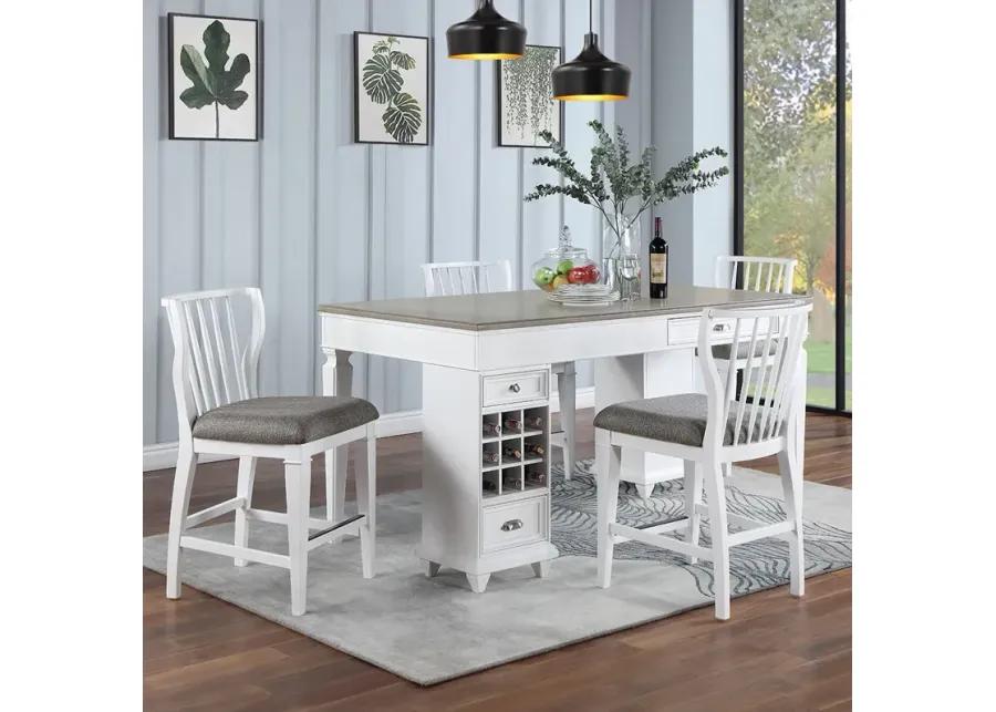 White Lawton Pub Set (5pc)