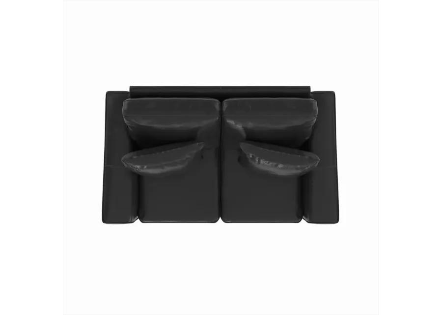 Black Chicago Loveseat