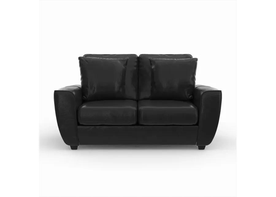 Black Chicago Loveseat