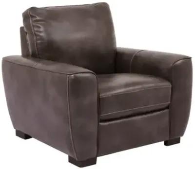 Dark Brown Evan Leather Chair