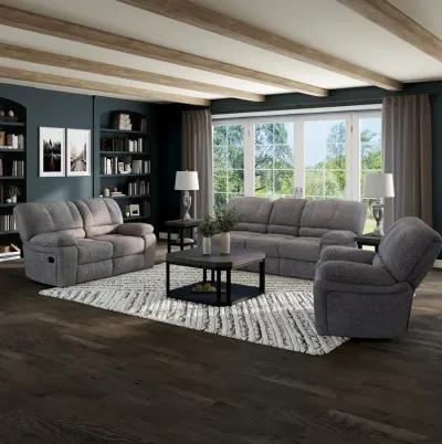 Charcoal Kayce Manual Reclining Sofa