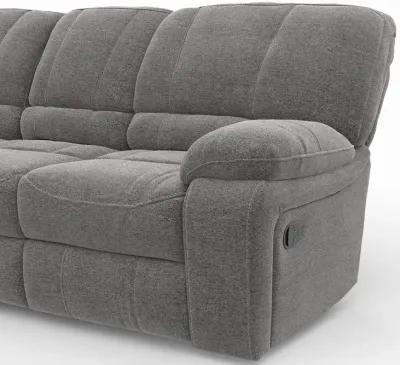 Charcoal Kayce Manual Reclining Sofa