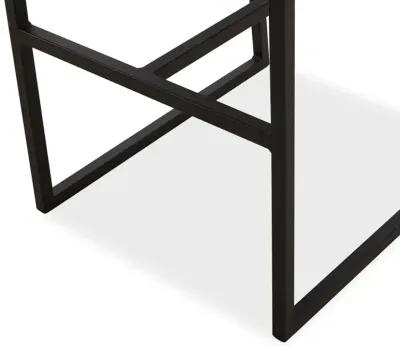 Counter Height Wax Black Stool