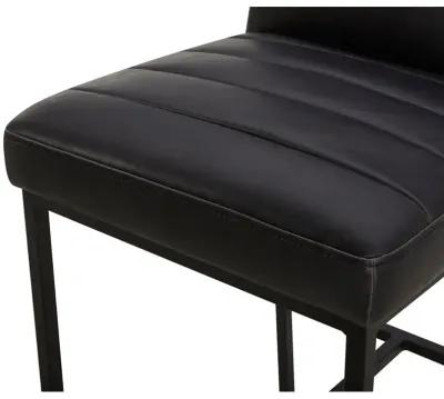 Bar Height Wax Black Stool