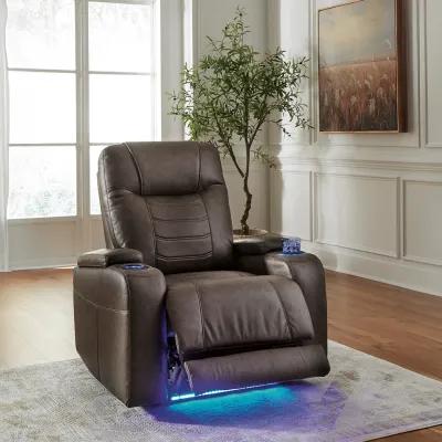 Umber Schooner Rocks Power Recliner