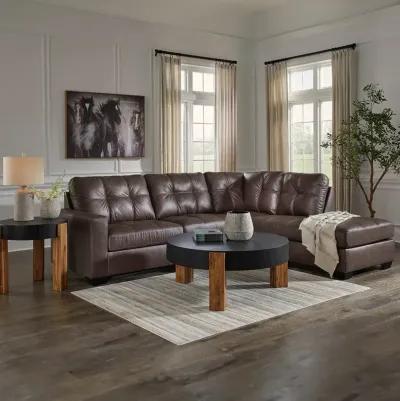 Carbon Barlin Mills Sectional with Right Chaise