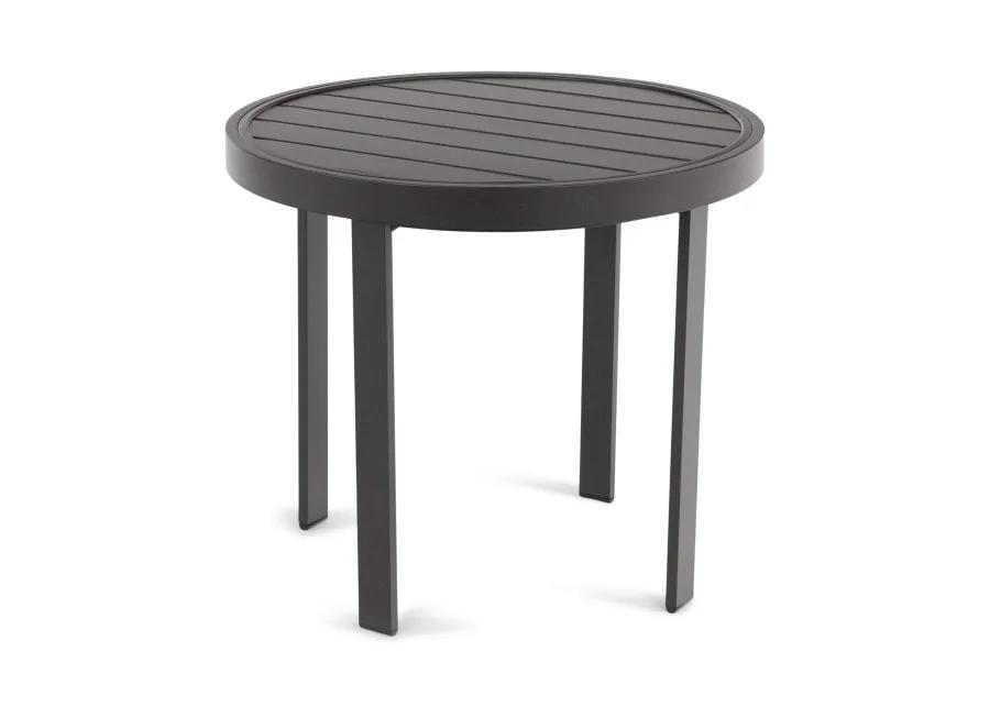 Side Table - 22  Aluminum Slat Top 