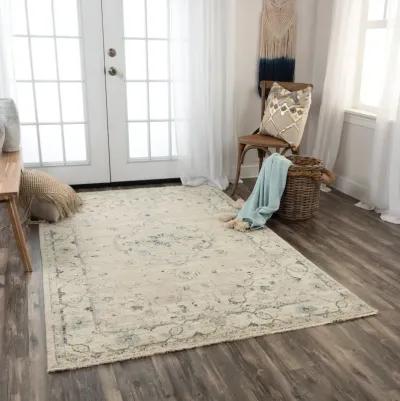 Platinum Beige Green Area Rug - 2 0  X 3 0 