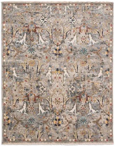 Rajasthan Deep Silver Area Rug - 2 6  x 4 0   