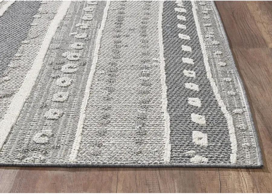 Terrace Grey Terrain 4 0  x 5 9  Area Rug