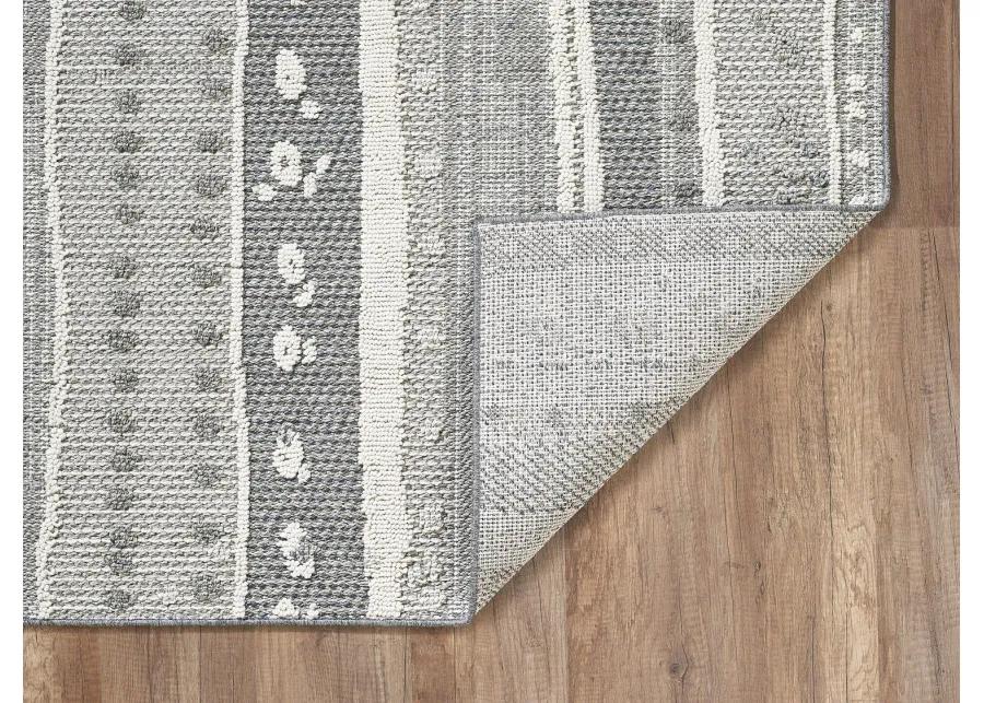 Terrace Grey Terrain 4 0  x 5 9  Area Rug