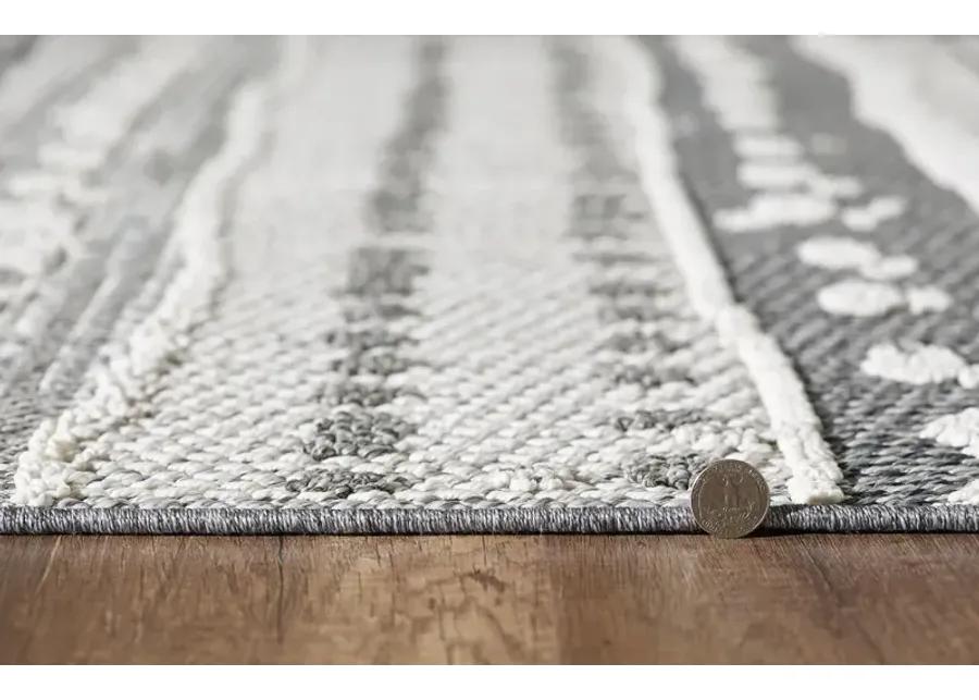 Terrace Grey Terrain 4 0  x 5 9  Area Rug