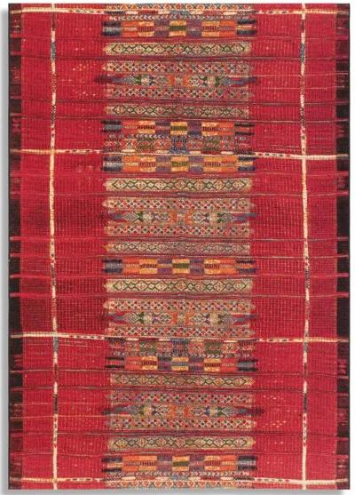 Marina Tribal Stripe Red 3 3  X 4 9  Area Rug