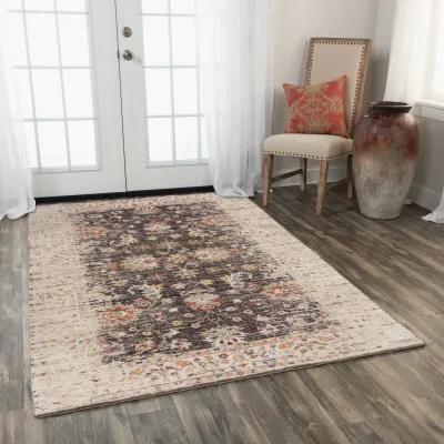 Ovation Brown Border Area Rug - 5 0  X 8 0 