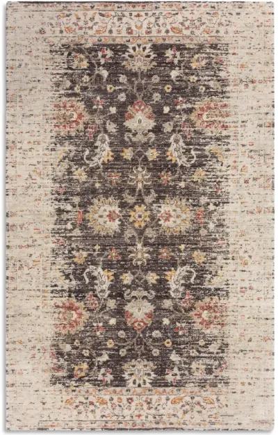 Ovation Brown Border Area Rug - 5 0  X 8 0 