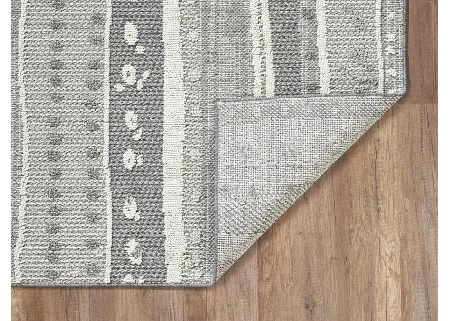 Terrace Grey Terrain 5 0  x 7 6  Area Rug