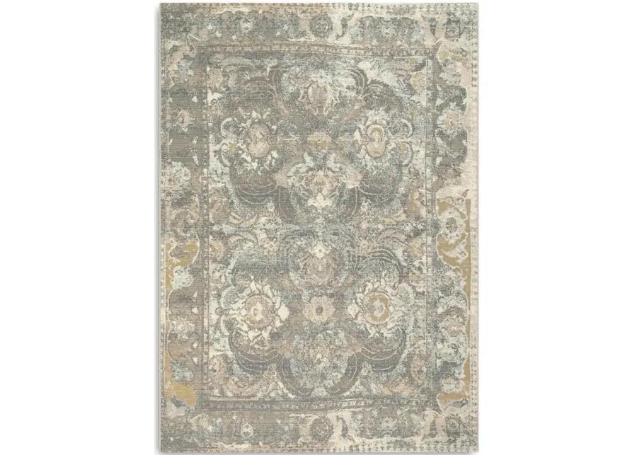 Marina Kashan Grey Area Rug - 6 6  X 9 4 