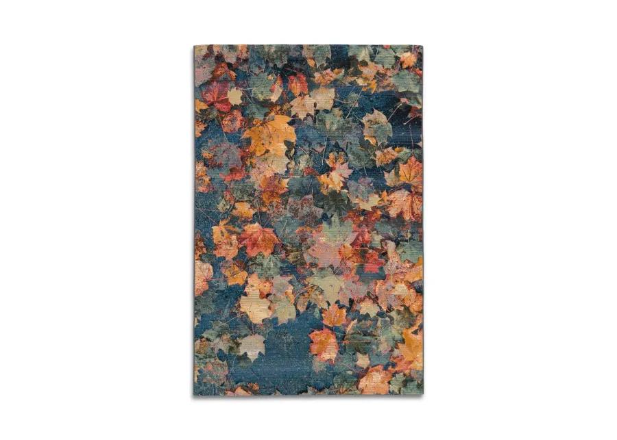 Marina Falling Leaves Multi 6 6  x 9 4  Area Rug