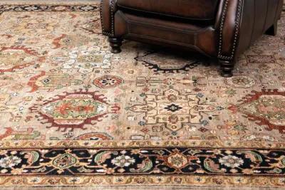 Kashi Camel Brown Area Rug Round - 6 0  x 6 0  