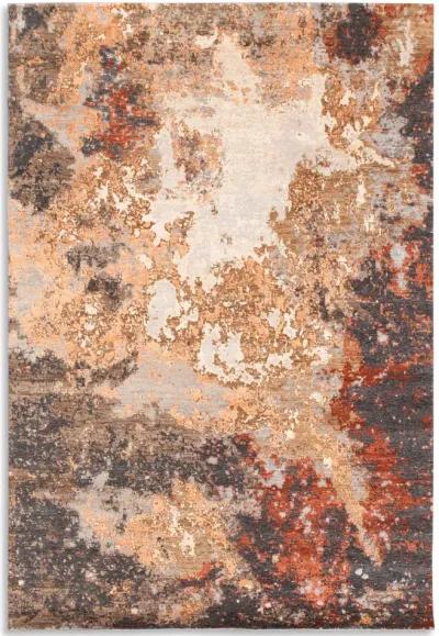 Galaxy Multi Amber 8 0  x 8 0  Round Area rug