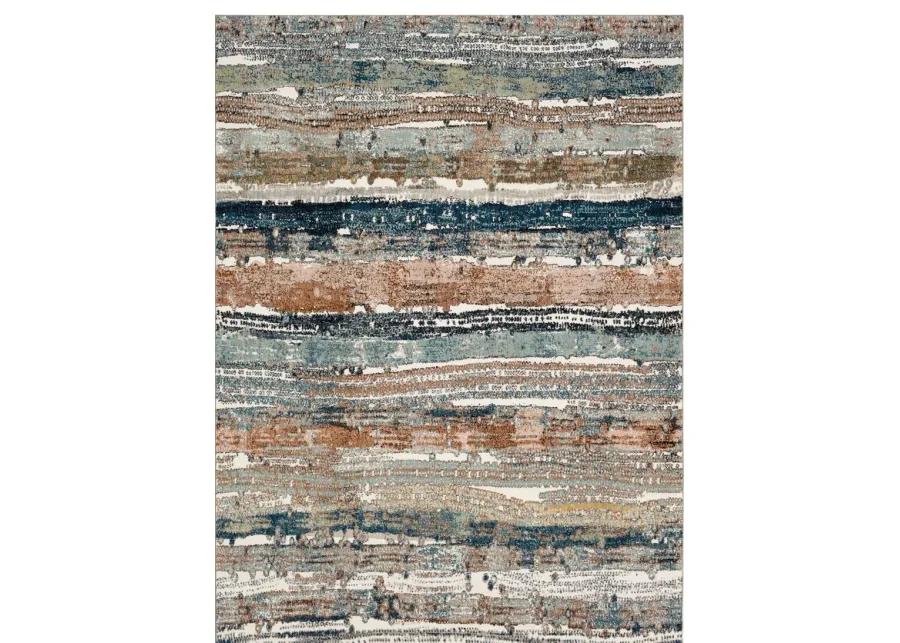 Epiphany Colorful Waves Area Rug - 8 0  x 10 0  