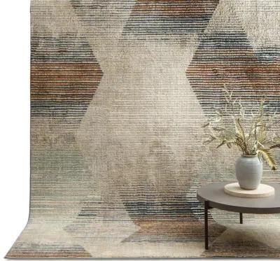 Epiphany Precarious Stria Grey 8 0  x 10 0   Area Rug