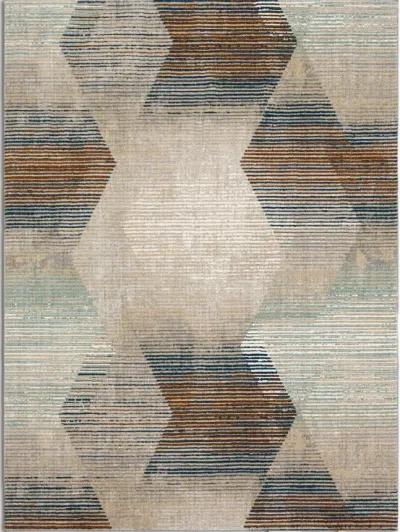 Epiphany Precarious Stria Grey 8 0  x 10 0   Area Rug