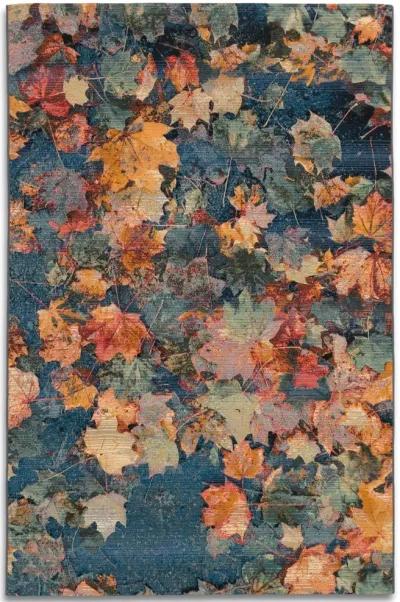 Marina Falling Leaves Multi 7 x10  x 9 10  Area Rug