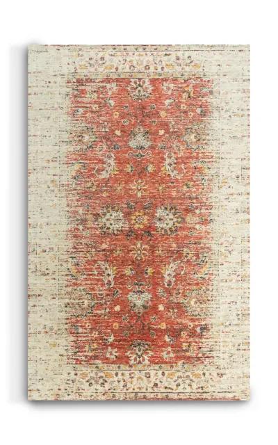 Ovation Rust Border Area Rug - 9 0  X 12 0 