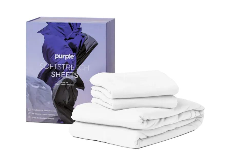 Softstretch King Cal King Sheets - True White