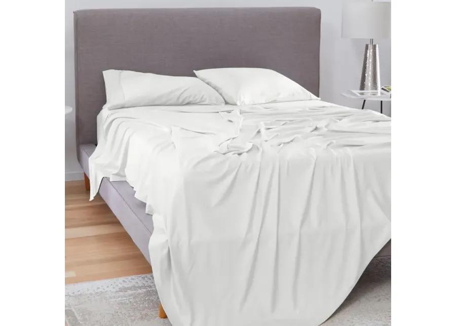 Bedgear Basic Twin XL Bright White Sheet Set