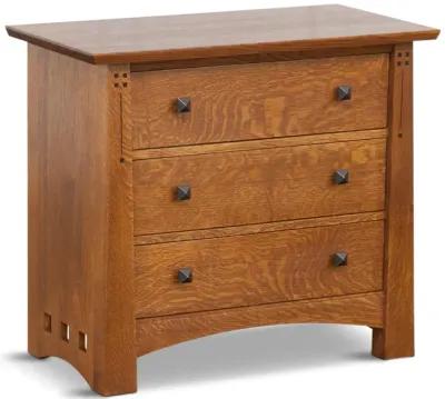 Highlands 3 Drawer Nightstand