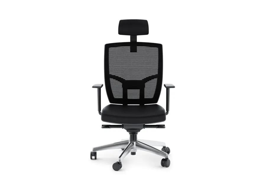 Black Leather Office Chair