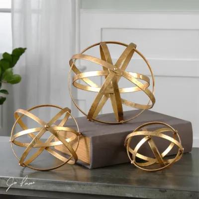 Stetson Gold Spheres - Set of 3