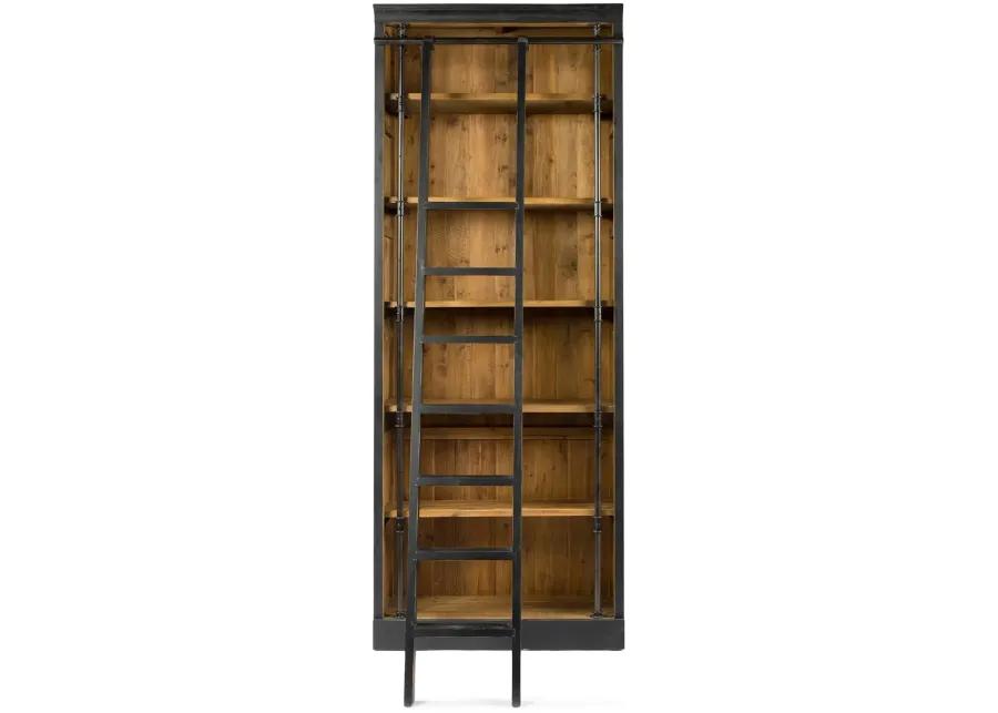 Irondale Ivy Bookcase With Ladder