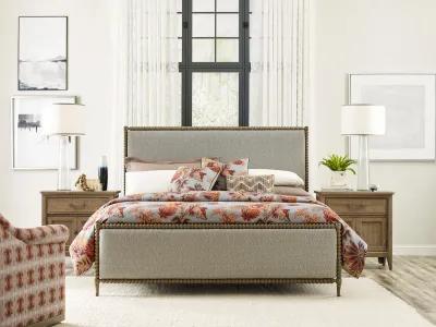 Spool Upholstered Bed