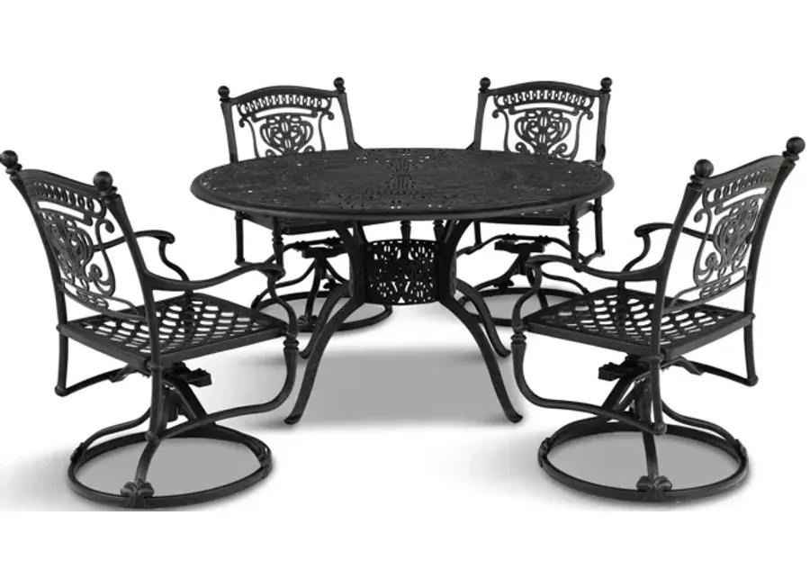 Turin 5 Piece Swivel Patio Dining Set